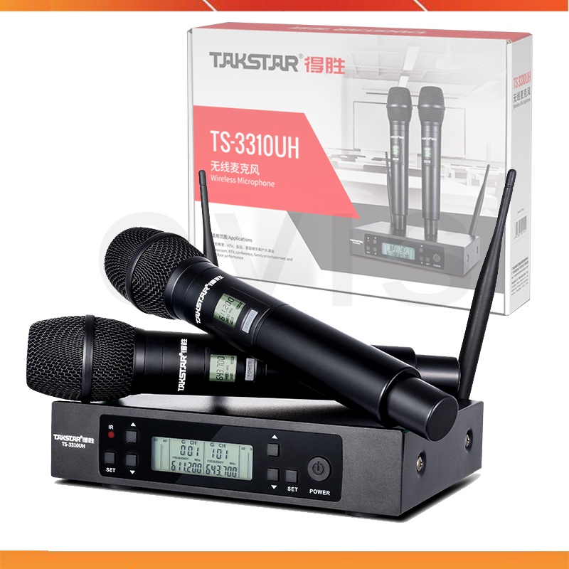 Takstar TS-3310UH - Micro Không Dây UHF Cho Phòng Học, Văn Phòng, Sân Khấu, Karaoke Gia Đình, Phạm Vi 100m