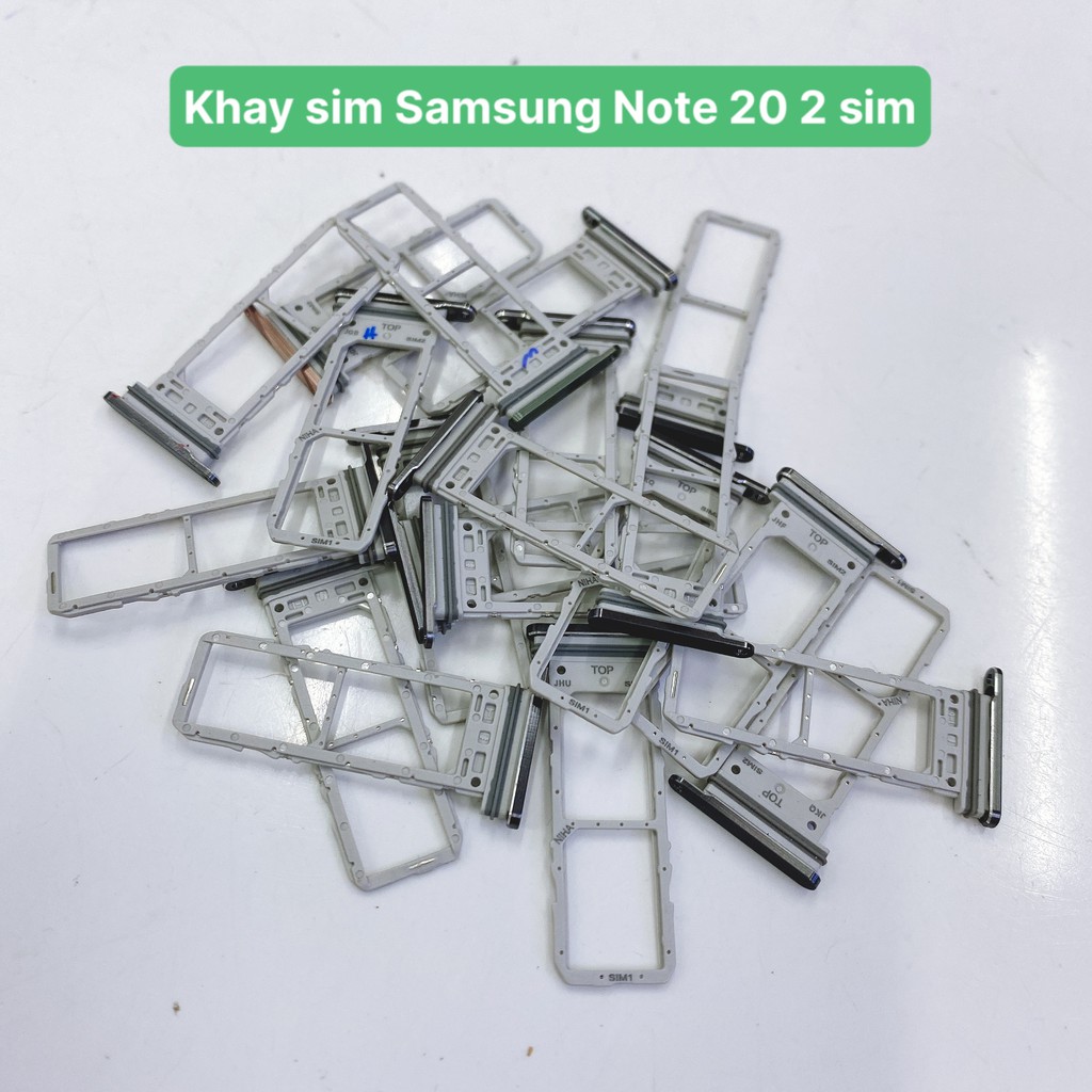 Khay 2 sim, khay đựng 2 sim Samsung Note 20 SM-N980 dùng độ 2 sim hàng chất lượng bao đổi trả