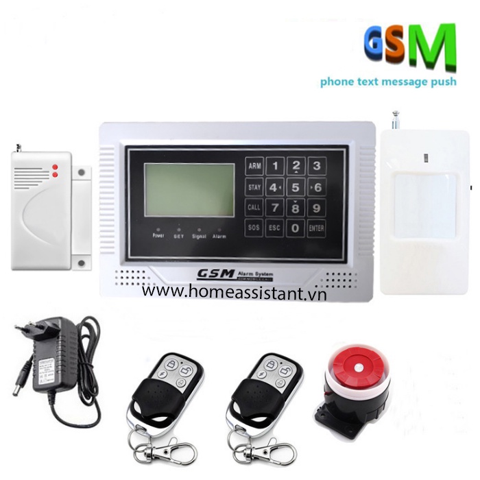 Báo Động Khẩn Cấp SOS Cho Người Già Chống Trộm Cửa Tiệm SIM GSM GSM18 (Tin nhắn, cuộc gọi)