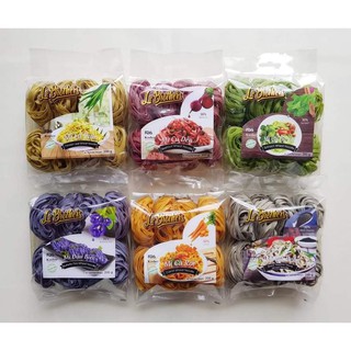 Combo tiết kiệm 5 gói Mì rau củ ngũ sắc (5 vị mè đen, cải bó xôi, đậu biếc, cà rốt, củ dền 100% tự nhiên)