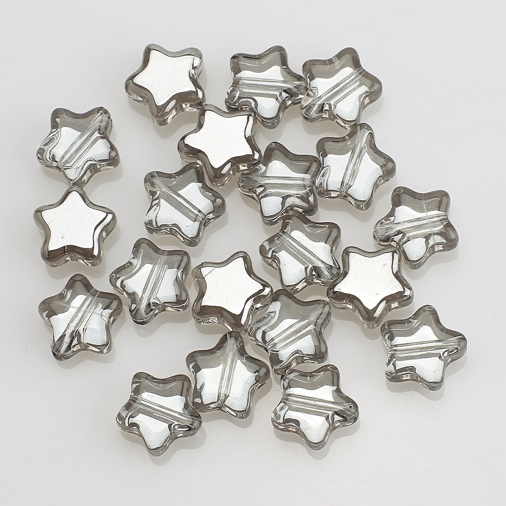 Bộ 100 Hạt Pha Lê Hình Ngôi Sao Năm Cánh Kích Thước 8mm