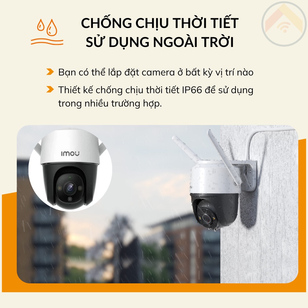Camera giám sát IMOU Cruiser 4MP-D Wifi chụp ảnh 4MP cảm biến CMOS chuẩn nén video H265 đàm thoại 2 chiều