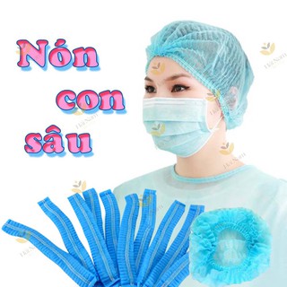 mũ trùm đầu y tế 100 chiếc