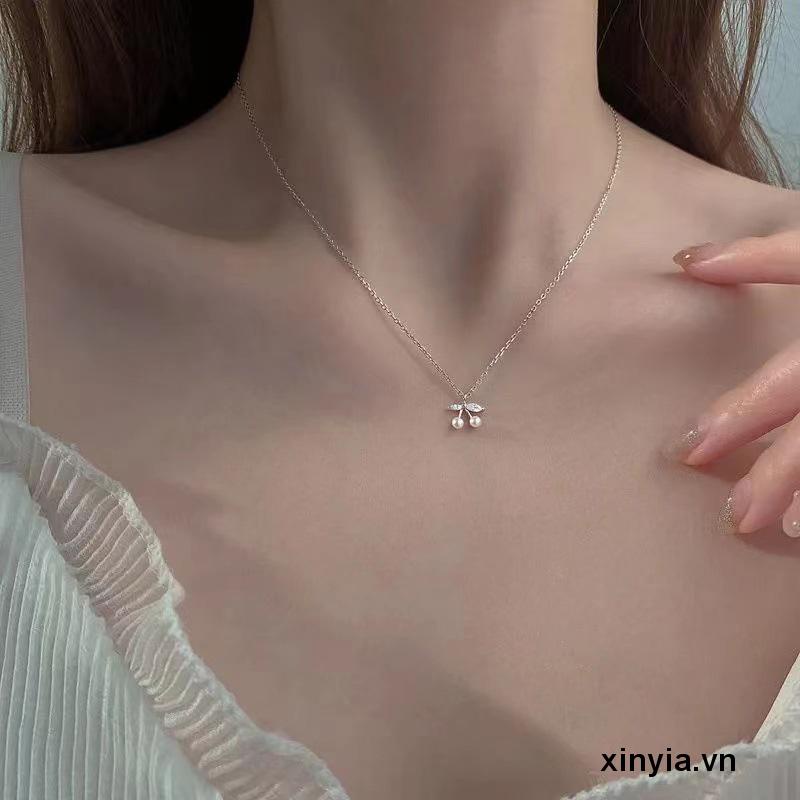 Vòng cổ Ngọc Trai Không Phai Màu Nhẹ Nhàng Đơn Giản Sang Trọng Niche