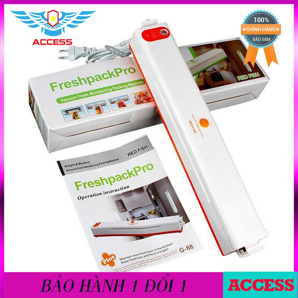 Máy hút chân không thực phẩm FRESHPACK PRO (NEW) hàn miệng túi cao cấp - an toàn tiện lợi tặng kèm túi ACCESS