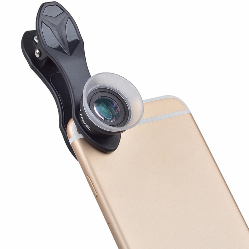 Apexel Phone Lens 2In1 Macro Lens Kit For Iphone Android Smartphones