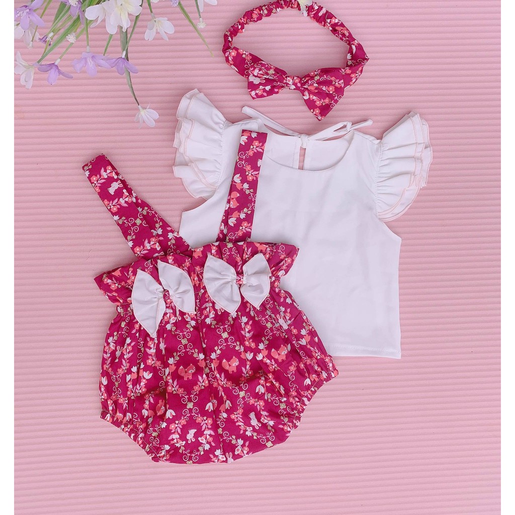 🍒Bodysuit bé gái công chúa 🍭[TẶNG KÈM TURBAN]🍭 Đủ size bé từ 5 - 13kg