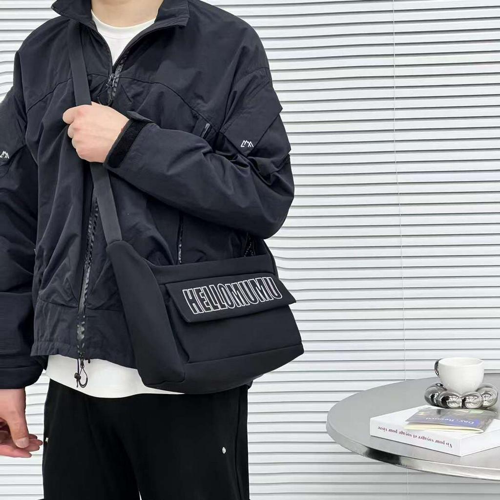 Túi đeo chéo nữ vải nylon màu trơn phong cách basic hàn quốc học sinh sinh viên đi học T5004