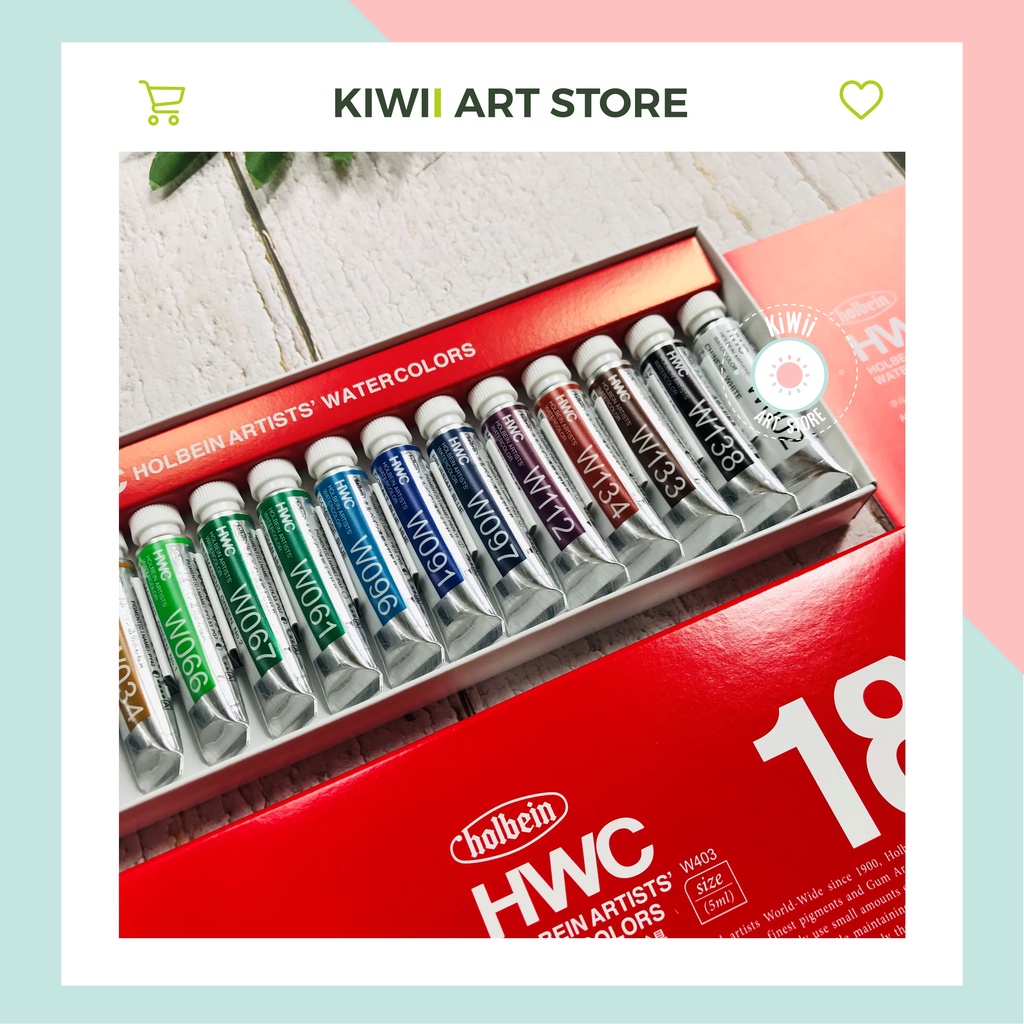 Màu nước Holbein Watercolor Artist - Set tube 5ml