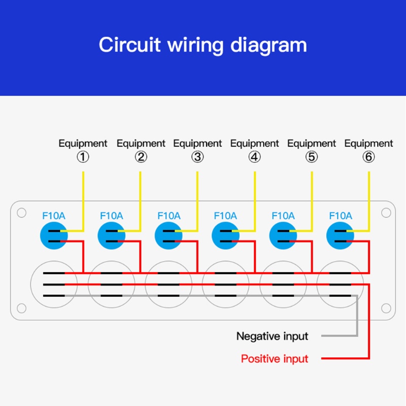 Công Tắc 6 Vị Trí Chống Thấm Nước Cho Xe Tải / Thuyền RV * 6 Vị Trí