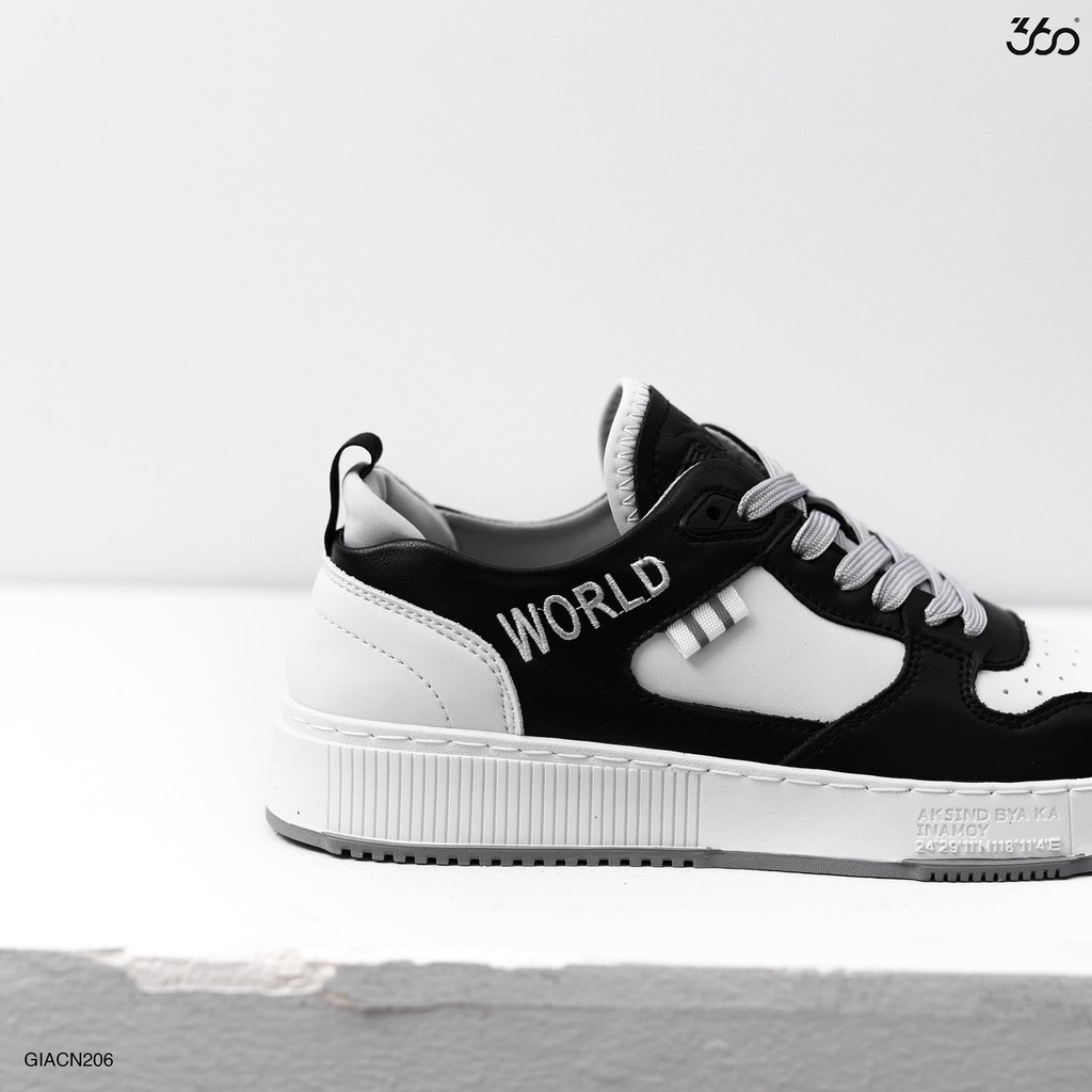 Giày sneaker nam thương hiệu 360 BOUTIQUE trẻ trung, phong cách - GIACN206