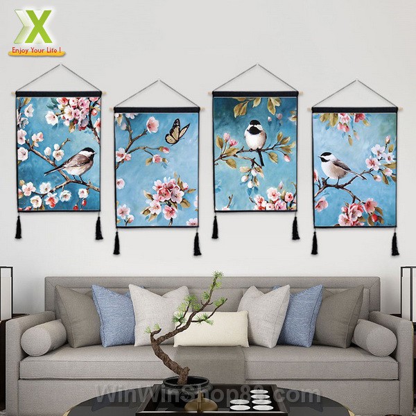 Tranh vải treo tường trang trí phong cách Nhật Bản, Tranh trang trí không gian trong nhà phong cách Nhật Bản-Do_luu_niem