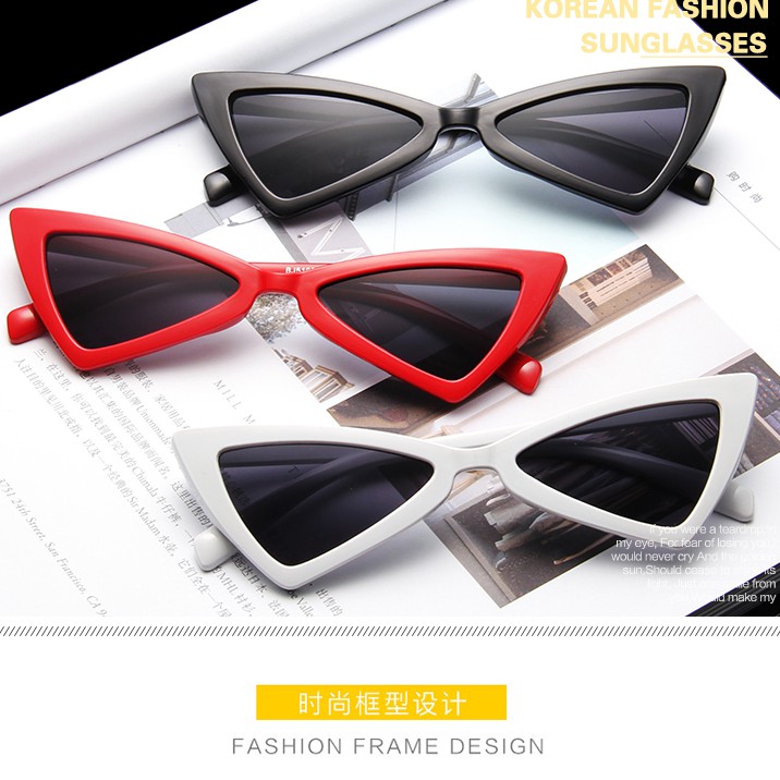 Kính mát gọng tam giác phong cách Hip Hop thời trang cho nam nữ