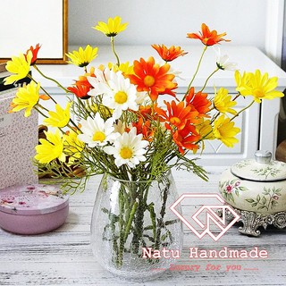 Cúc họa mi - hoa lụa trang trí cao cấp - đạo cụ chụp ảnh