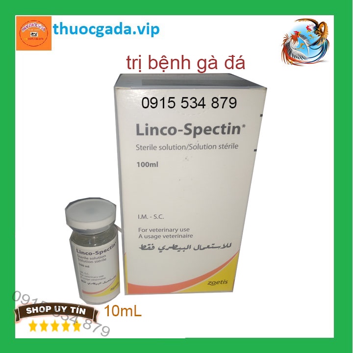 Linco spectin 10ml chính hãng Zoetis tiệt khuẩn cho gà đá và các loại vật nuôi khác
