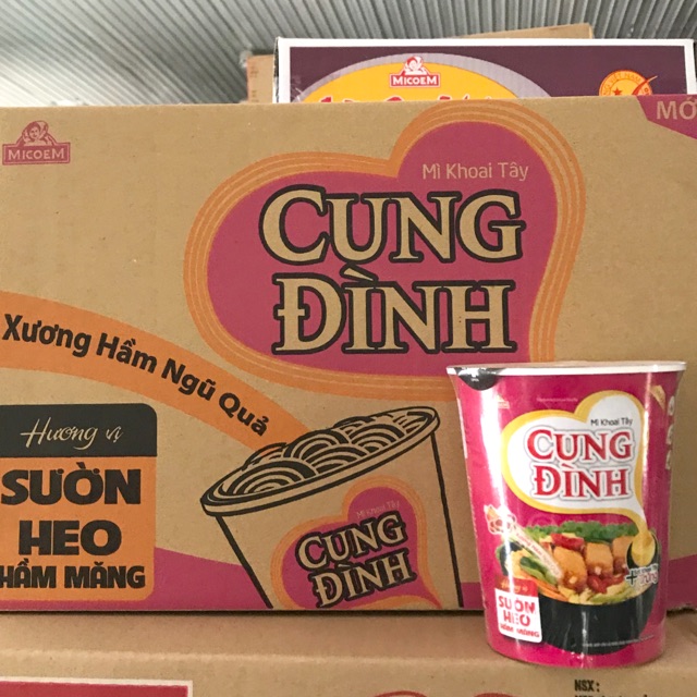 Thùng Mì Cốc/Ly Cung Đình 24 Ly x 65g