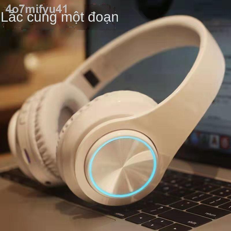 ❅Tai nghe bluetooth gài đầu dạ quang không dây nam nữ chơi game âm nhạc máy tính xách tay Apple Huawei phổ thôn
