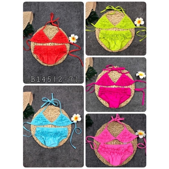 (CHỌN MẪU) Đồ bơi bé gái, bộ bơi áo tắm 2 mảnh bikini nhiều màu rực rỡ