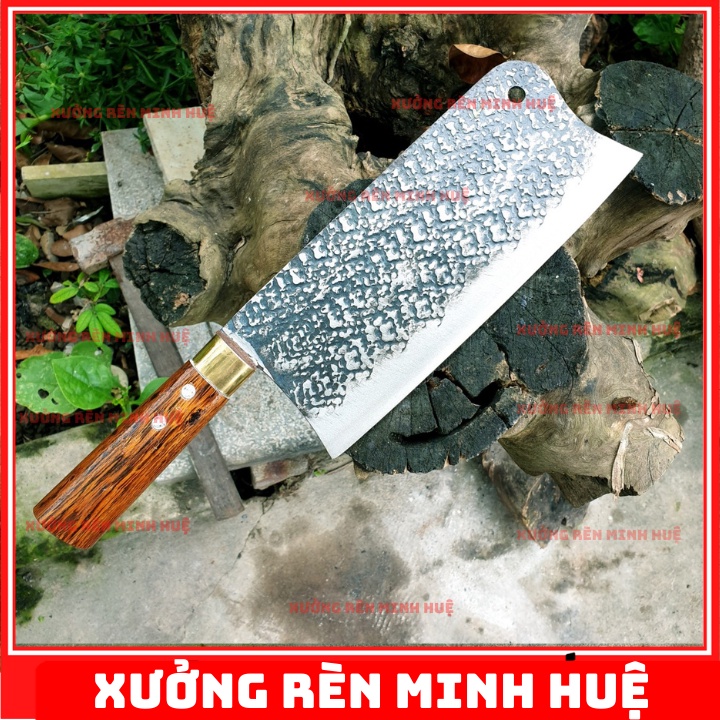 Dao bếp, bộ 4 dao nhà bếp cao cấp là từ Thép Nhíp hàng rèn thủ công - Phúc sen