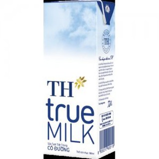 VỈ 4 hộp sữa TH true milk 180ml.