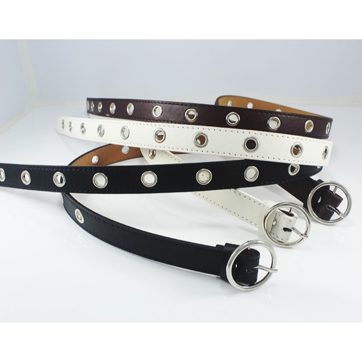 Thắt lưng nữ nhiều lỗ 3 màu siêu xinh