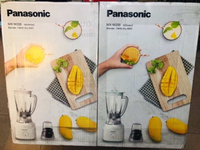 Máy xay sinh tố Panasonic MX-M200WRA và M20GRA- Hàng chính hãng bảo hành toàn quốc 1 năm.