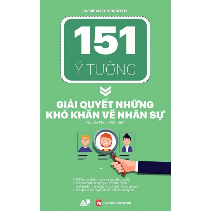 Sách - 151 ý tưởng giải quyết những khó khăn về nhân sự