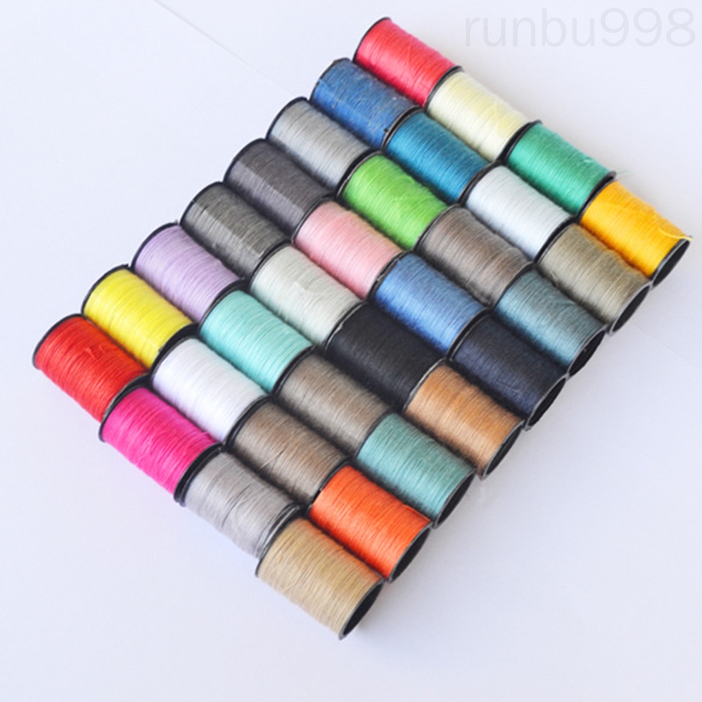 Set 60 Cuộn Chỉ May Mini Bằng Kim Loại Nhiều Màu Sắc Chạy Điện Runbu998