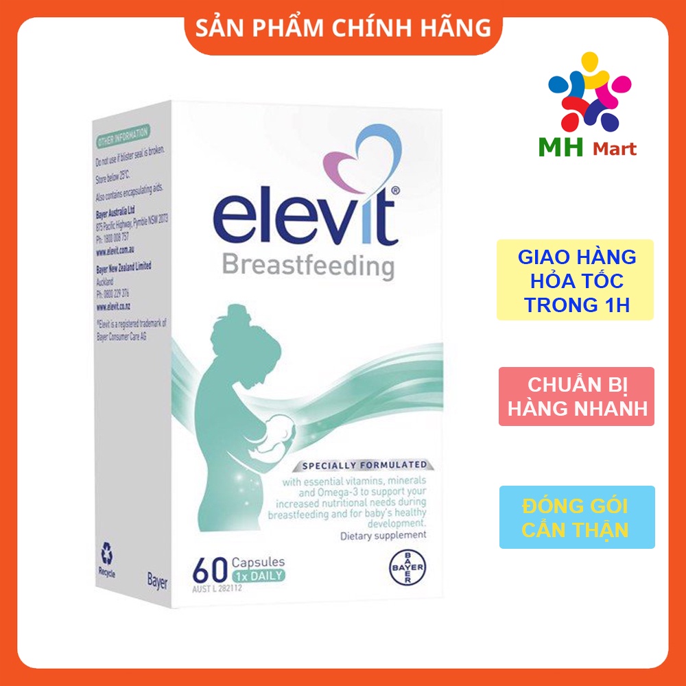 Viên Uống Vitamin Tổng Hợp Elevit sau sinh Úc 60 Viên