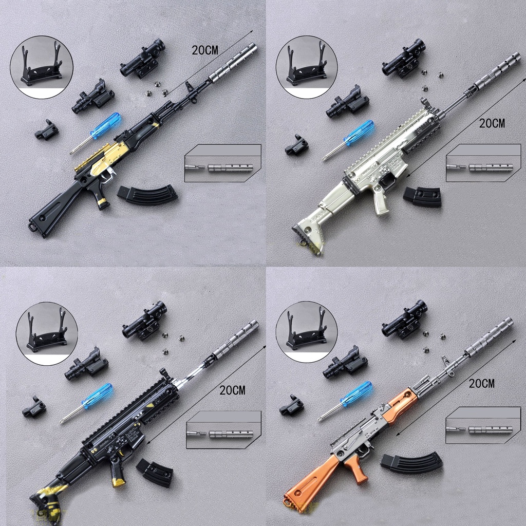 Mô hình kim loại lắp ráp PUBG, CF mẫu AK size 20cm – TENET