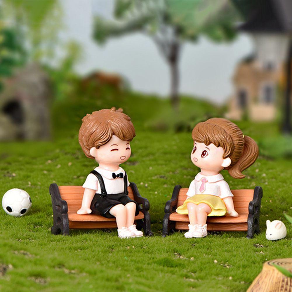 PATRICIA 1 Cặp Tượng Cặp Đôi Đáng Yêu Tự Trang Trí Nhà Búp Bê