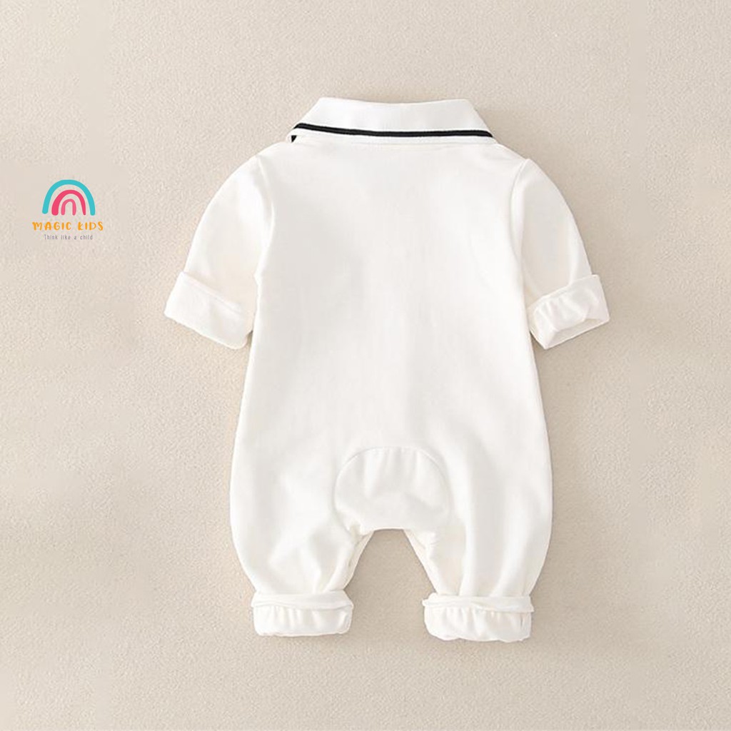 Bộ body dài tay cổ bẻ in hình Mickey nhỏ nhắn BL20006 - MAGICKIDS