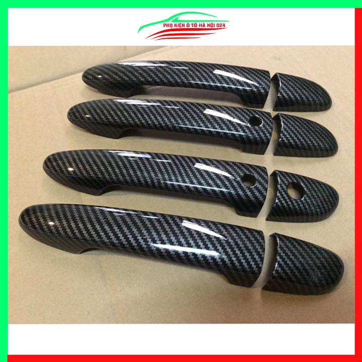 Ốp tay hõm vân cacbon Mazda 3 2015-2019 sáng bóng chống trầy bảo vệ cửa xe ô tô