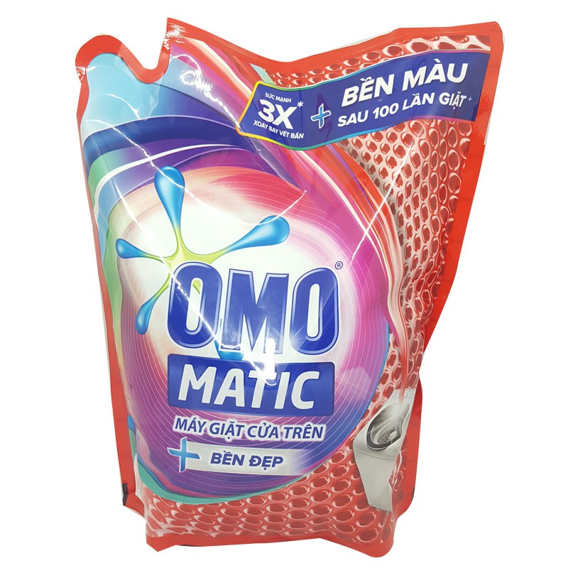 Nước giặt Omo Matic Cửa trên Giữ màu túi 2kg