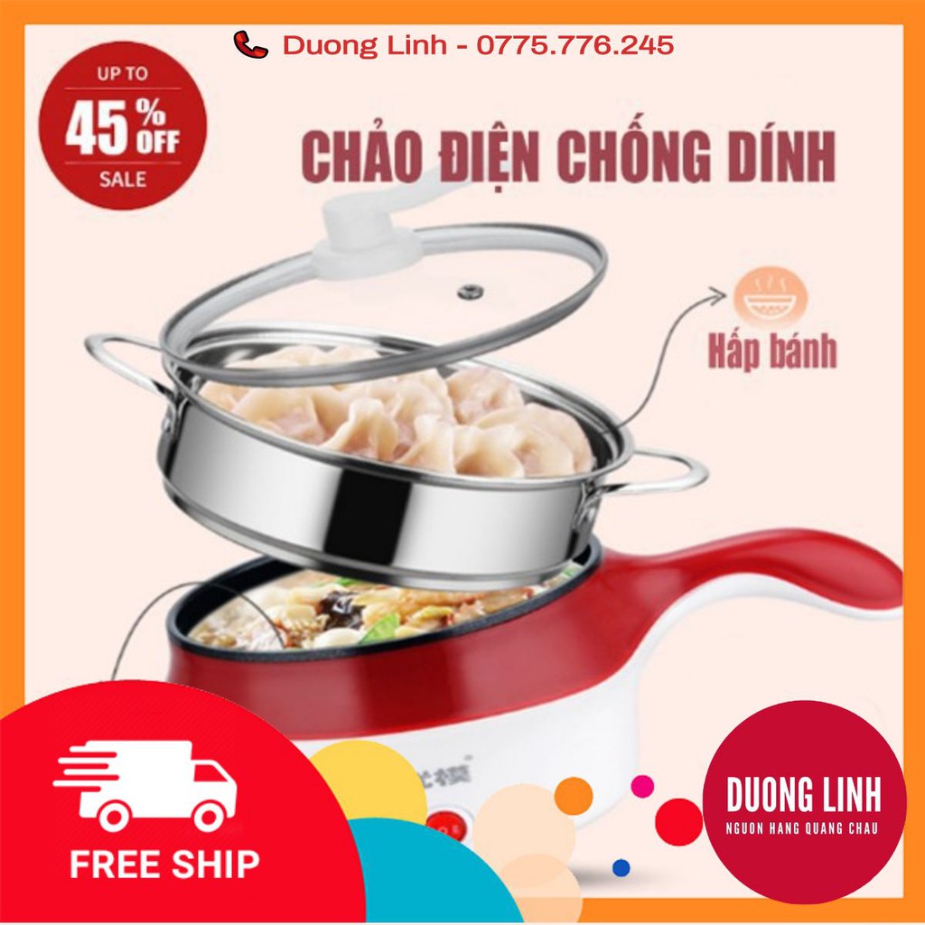 🌈[KHUYẾN MÃI GIÁ SÔC] 🔥 Nồi lẩu hấp mini 2 tầng đa năng chống dính 2 trong 1 bảo hành 1 tháng