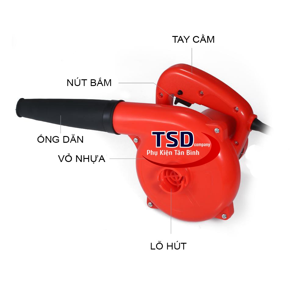 Máy Thổi Bụi &amp; Hút Bụi Đa Năng 2 in 1 Công Suất Cao Electric Blower
