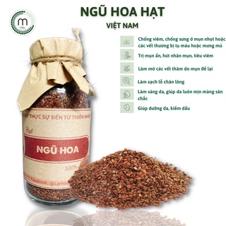 Mask ngũ hoa hạt đắp mặt nạ hạt to MỘC - ngăn ngừa mụn, kiềm dầu, làm mờ thâm nám tàn nhang chai 100/200ml handmade