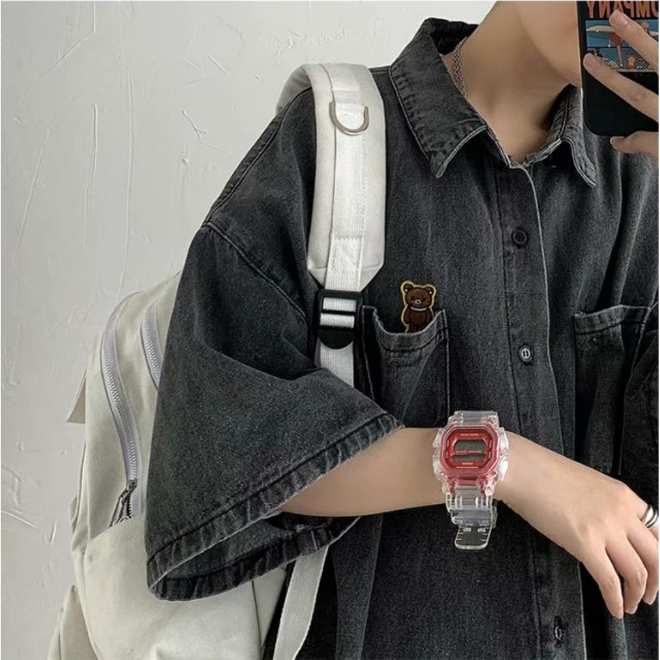 Áo Khoác Jeans Phong Cách Hàn Quốc Thời Trang Cho Nam