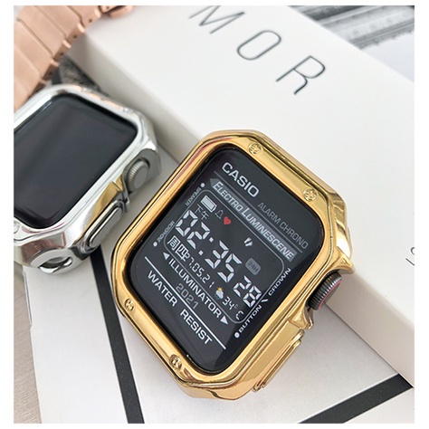 Ốp bảo vệ bằng silicon chống vỡ độc đáo cho Apple Watch iWatch SE 7 6 5 4 3 2 38 41 45 40 42 44mm