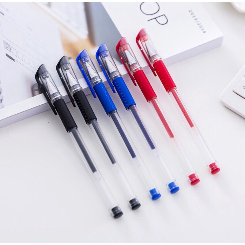 Bút bi nước pilu mực gel Xanh nét 0.5mm