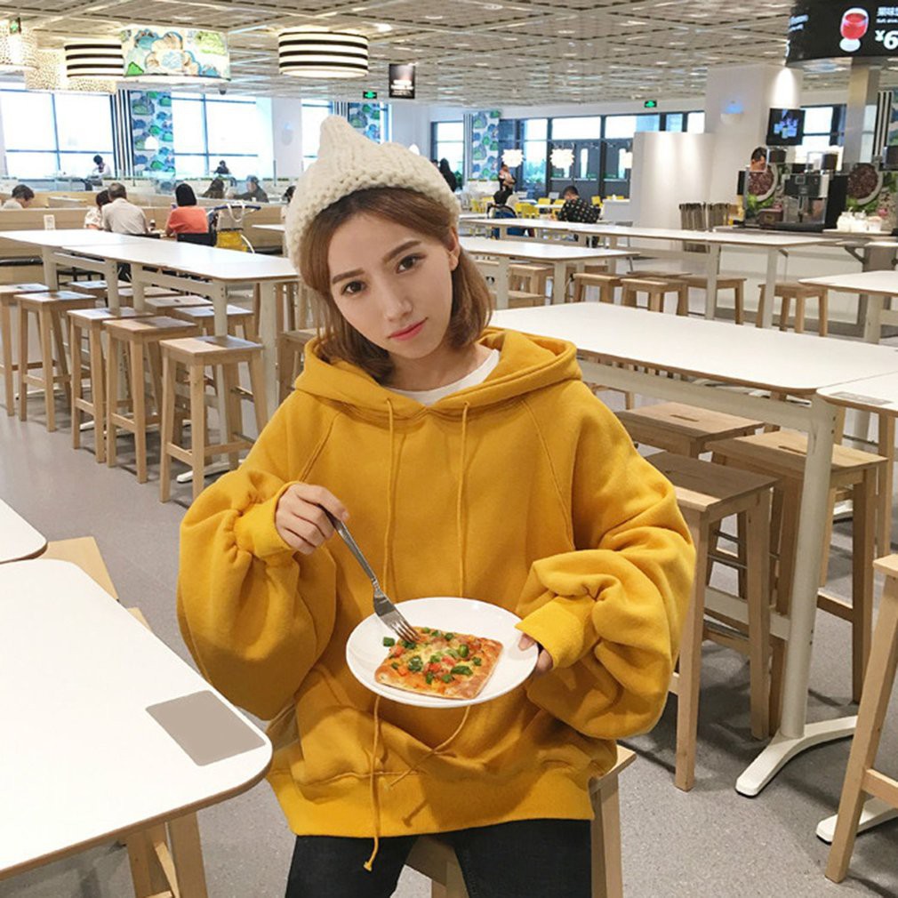 Áo hoodie nữ from rộng tay cánh dơi | BigBuy360 - bigbuy360.vn
