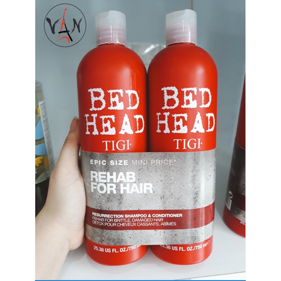 [ Tigi] Bộ dầu gội xả tóc Bed Head Tigi 750Ml