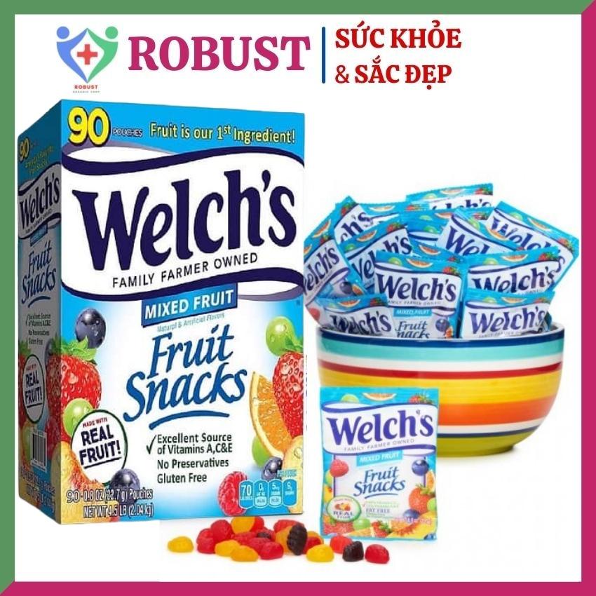 Combo 10 Gói Kẹo Dẻo Trái Cây Welch's Bổ Sung Vitamin Tổng Hợp Cho Trẻ Em Hộp 90 gói Hàng Mỹ ROBUST