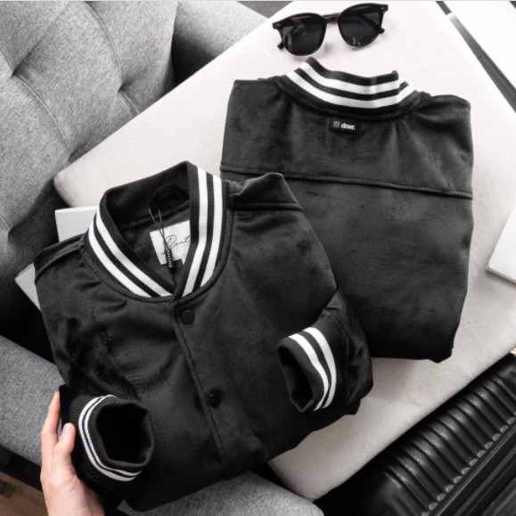 ÁO KHOÁC NAM BOMBER BENTINO Vải Nhung 2 lớp Siêu Sang và Ấm hàng xuất xịn cao cấp