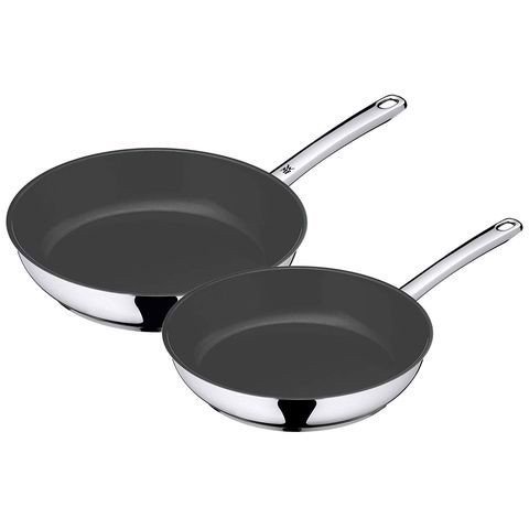 Bộ chảo WMF Edelstahlpfannen-Set, beschichtet 24 và 28 cm, phủ chống dính, chuôi inox
