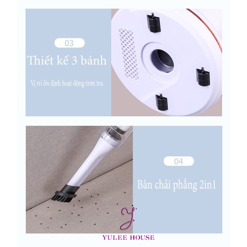 MÁY HÚT BỤI CẦM TAY MINI KHÔNG DÂY - MÁY HÚT VE BỌ CHÓ - THIẾT BỊ LÀM SẠCH GIƯỜNG NỆM 2 KIỂU DÁNG - BẢO HÀNH 6 THÁNG