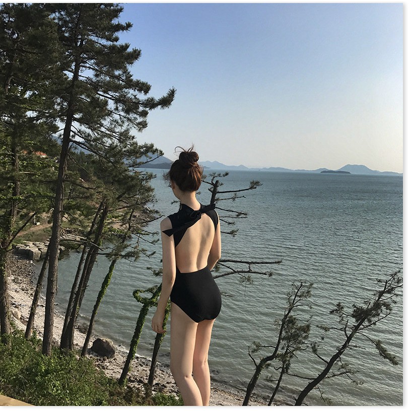 Order Bikini nữ đẹp,  2020 áo tắm nữ bảo thủ váy một mảnh bikini hở lưng sexy bán buôn đồ bơi mùa xuân nóng của Hàn Quốc