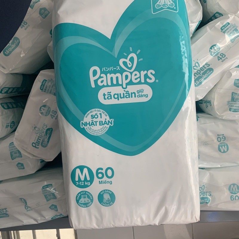 Tã quần Pamper giữ dáng mới đủ size L60/L54/XL48/XXL44/M74/L68/XL62/XXL56/M60
