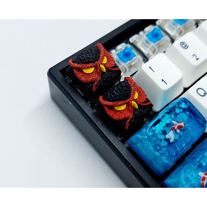 Keycap keypora clone tone đỏ đen trang trí bàn phím cơ