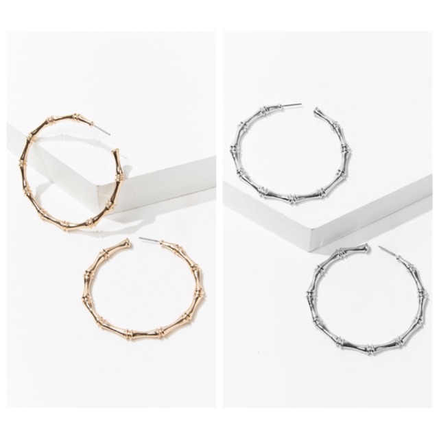 Bông Tai F21 Bamboo Earrings